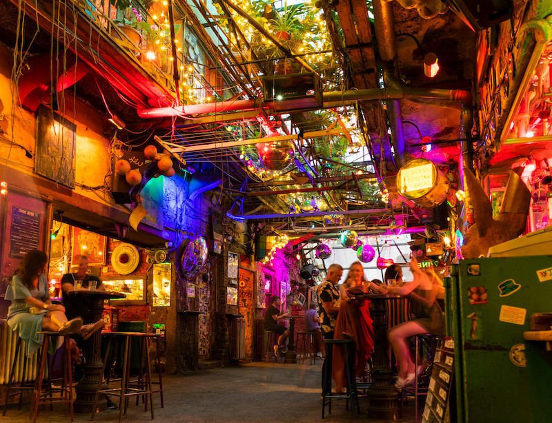 Szimpla Kert is one of our favourite ruin bars in Budapest