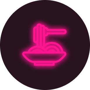 Tipsy Tour Spaghetti Neon Icon