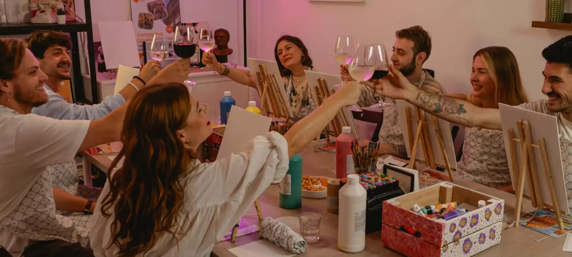 Tipsy Art Class in Rome