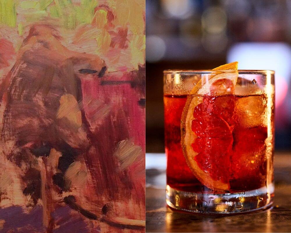Ben Fenske's Bar Scene (2011) next to a Negroni Italian Cocktail