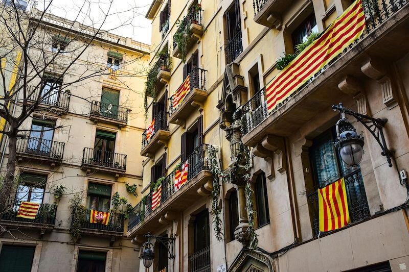 Catalonian flags
