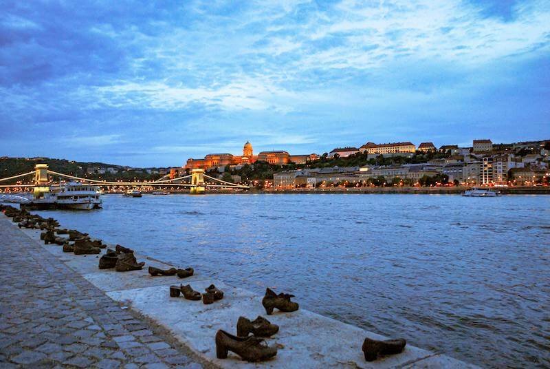 View of the River Danube from Budapest District XIII.