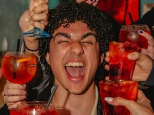 Drinking Aperol Spritz in 1 of the 5 Best Gay Bars in Florence