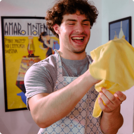 Guy making pasta from scratch on a Rome Stag Do weekend