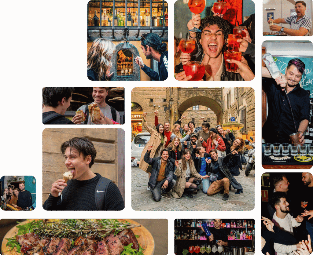 Collage of Florence Stag Do experiences